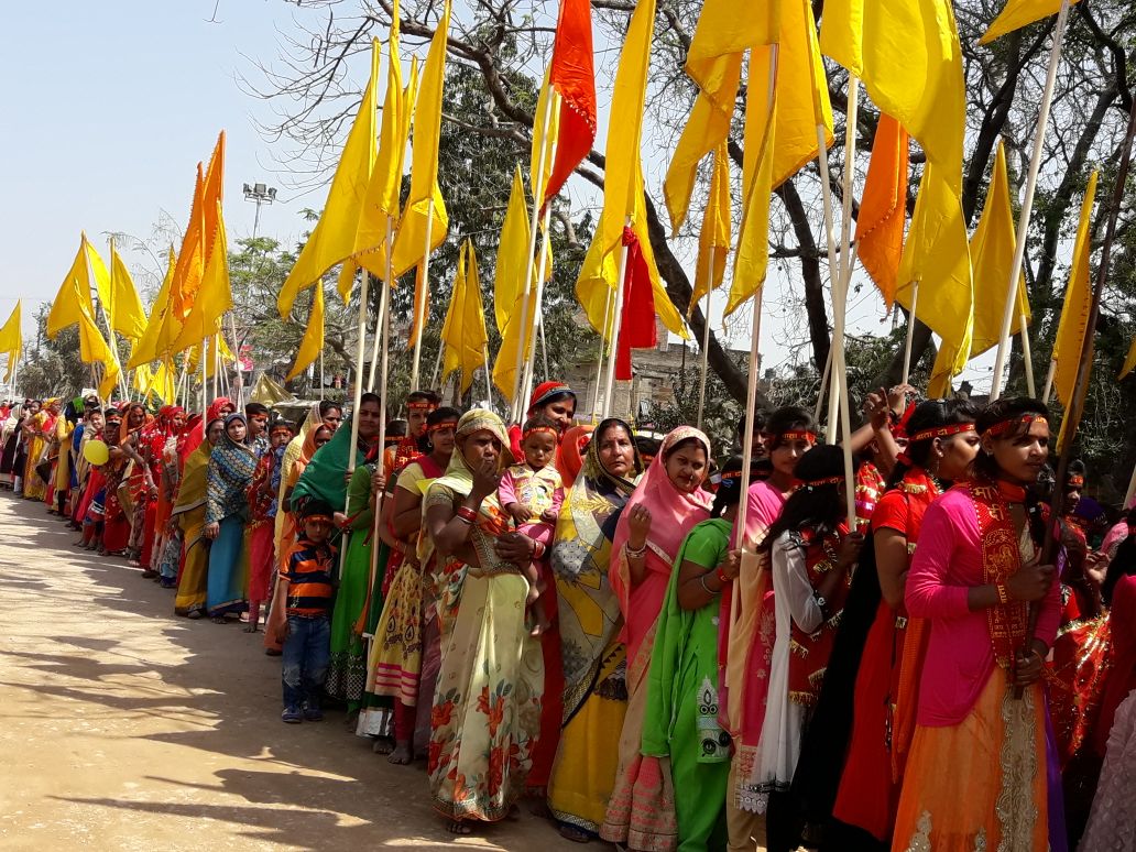 माता टिकुलहियां के जयघोष से गूंजा नगर, भक्तिमय हुआ माहौल